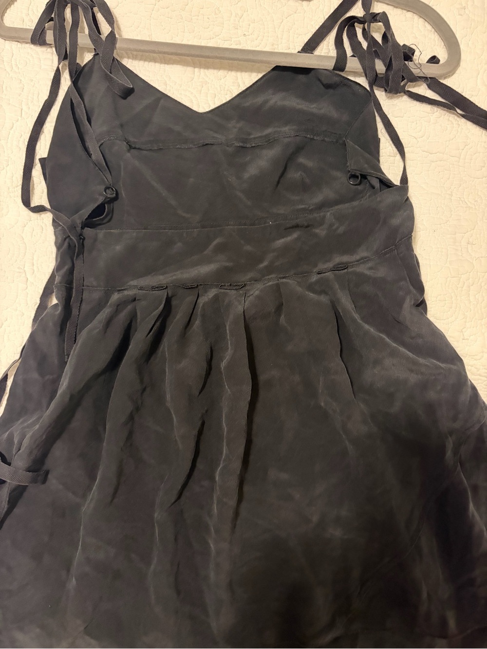 Miu Miu Black Tie-Shoulder Mini Dress - Picture 5 of 8